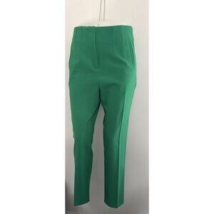 NY&C Kelly Green High Waisted Dress Pants Stretch Tapered Leg Medium 30W